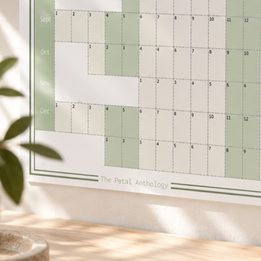 2027 Illustrated Floral Wall Planner