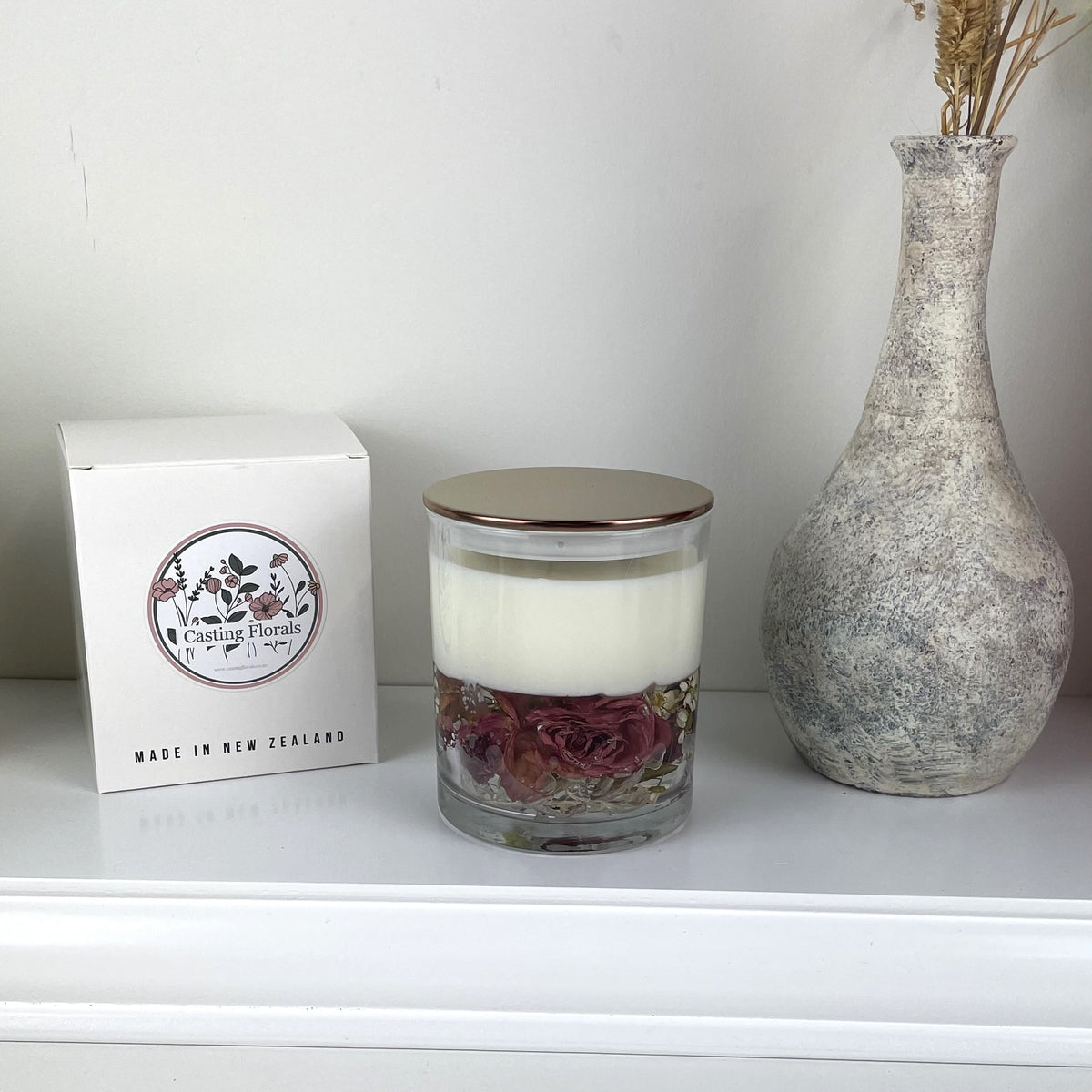 Floral Wax Candles