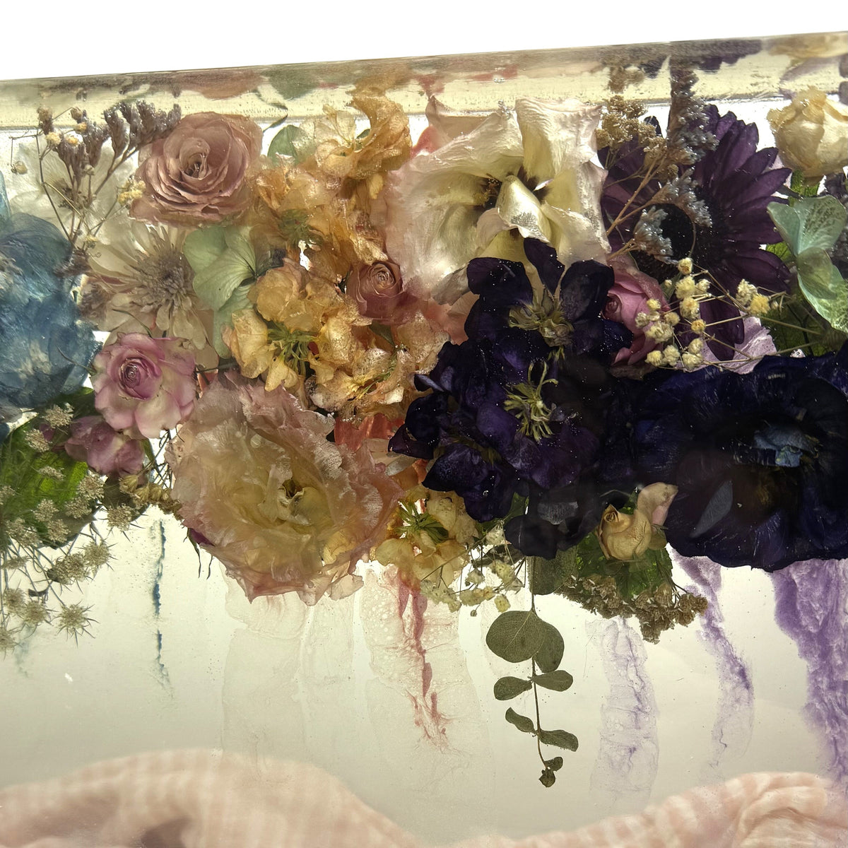 Resin Block 400mmx275mm Floral Art
