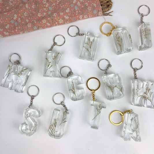 Key Rings Floral Letter